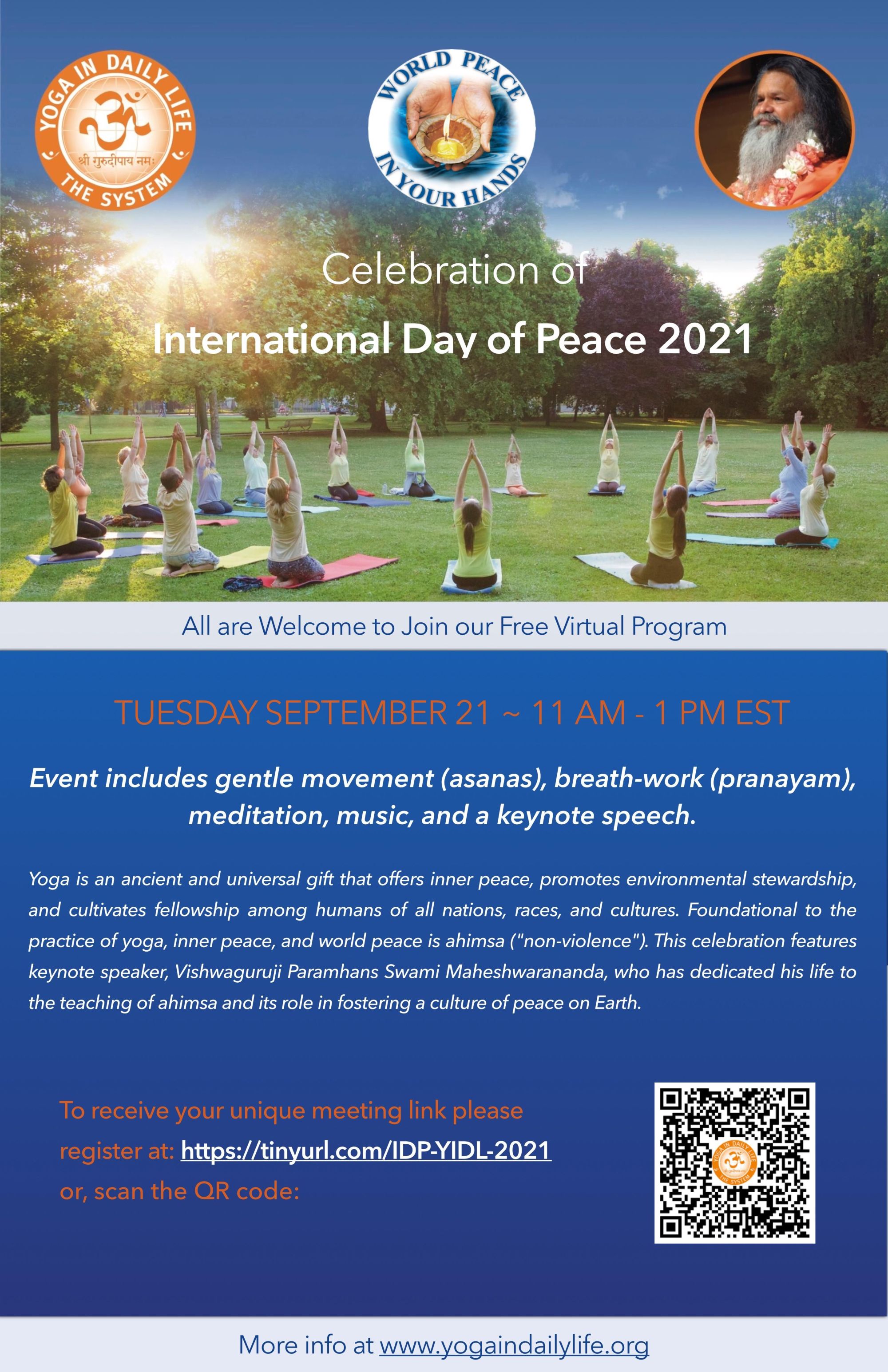 2021 Peace Day Zoom event Sarita