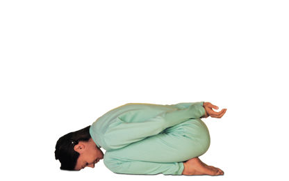 4 – 8 Yoga Mudra Vorbeugen im Fersensitz